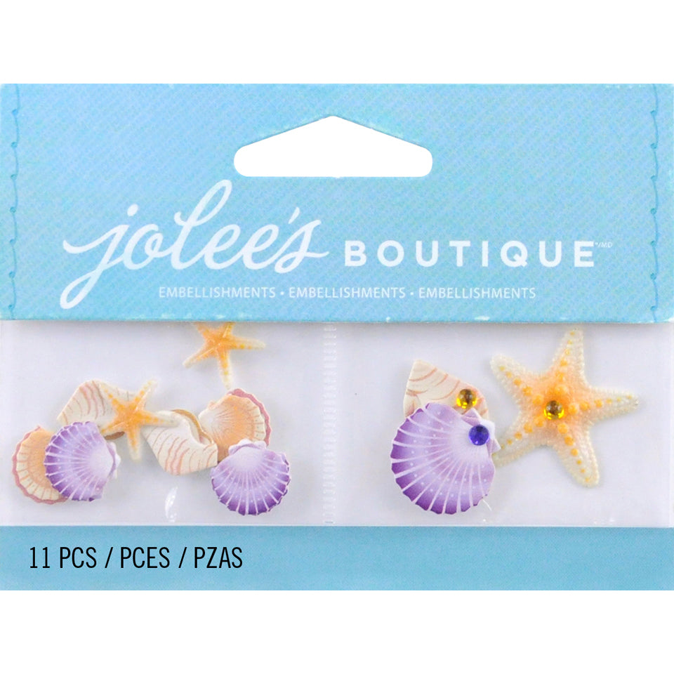 Jolee's Boutique Dimensional Embellishments 11/Pkg - Mini Seashells
