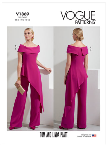 Vogue Misses' and Misses' Petite Top and Pants V1869 - Sewing Pattern