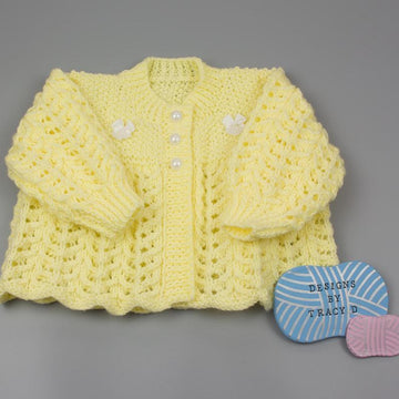 Evie baby knitting pattern matinee coat, bonnet, shoes/booties