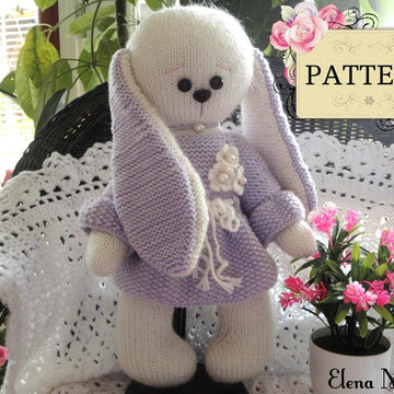 Knitting PATTERN Knitted Bunny