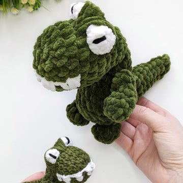 Crochet dinosaur pattern, amigurumi dino T-Rex pattern