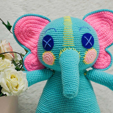 Ello elephant cocomelon amigurumi crochet doll