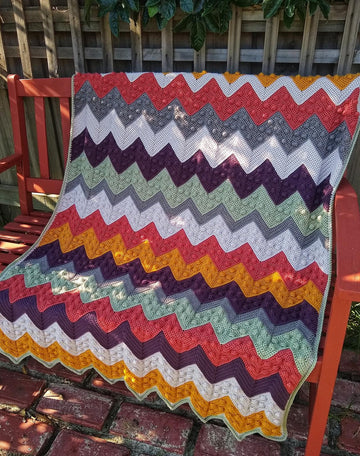 Zig Zag Bobble Blanket