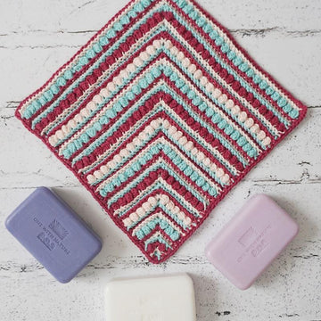 Rosettes and Ridges Washcloth