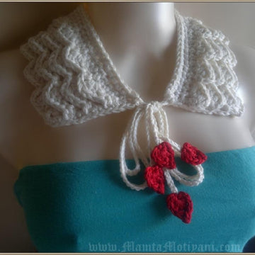 Romantic Ruffles Crochet Collar Pattern Peter Pan Necklace