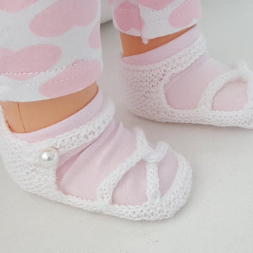 Eva - 3ply garter stitch sandals