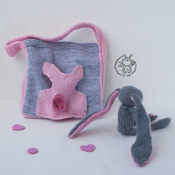 Bunny Peony and a handbag