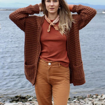 Campsite Waffle Cardigan