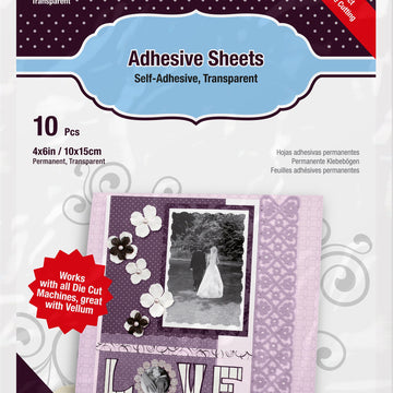 ODDITIES Scrapbook Adhesives Permanent Adhesive Sheets 4"X6"