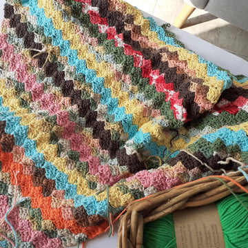 Yarn Scraps Rug