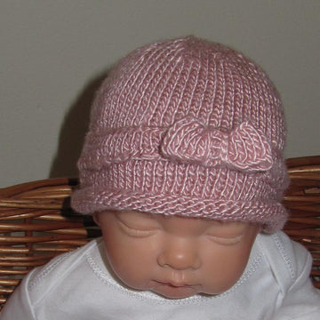 Baby Ribbons and Bows Shoes and Roll Brim Beanie