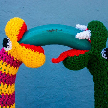 Crochet Snake Yarnbomb