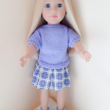 Lavender Shoes for Doll