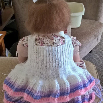 'Lucy' Dress with attached Nappy cover and Matching Shoes