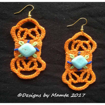Crochet Earrings Pattern Bold Bohemian Jewelry
