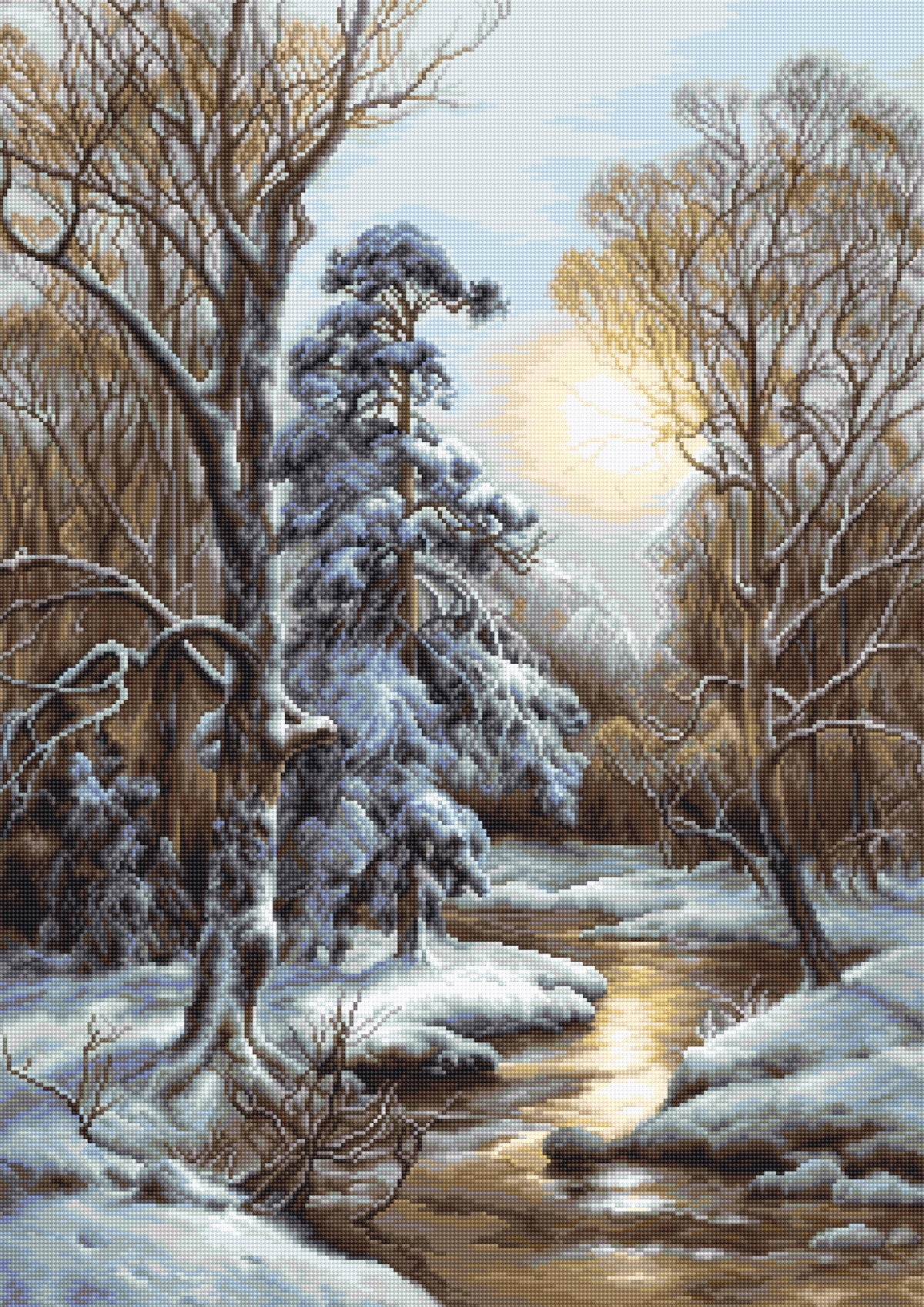Luca-S Thaw Counted Cross Stitch Kit - 33cm x 46cm