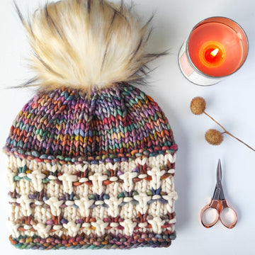 Flor de Lis Brim Beanie & Headbands