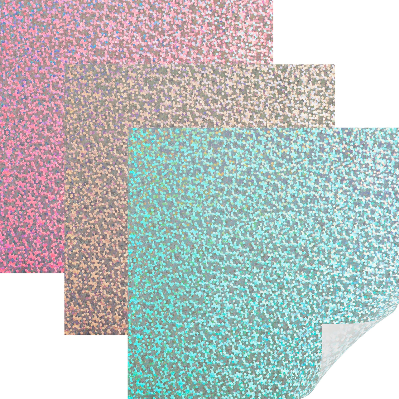 Cricut Holographic Sparkle Vinyl Sampler 12"X24" 3/Pkg - Unicorn