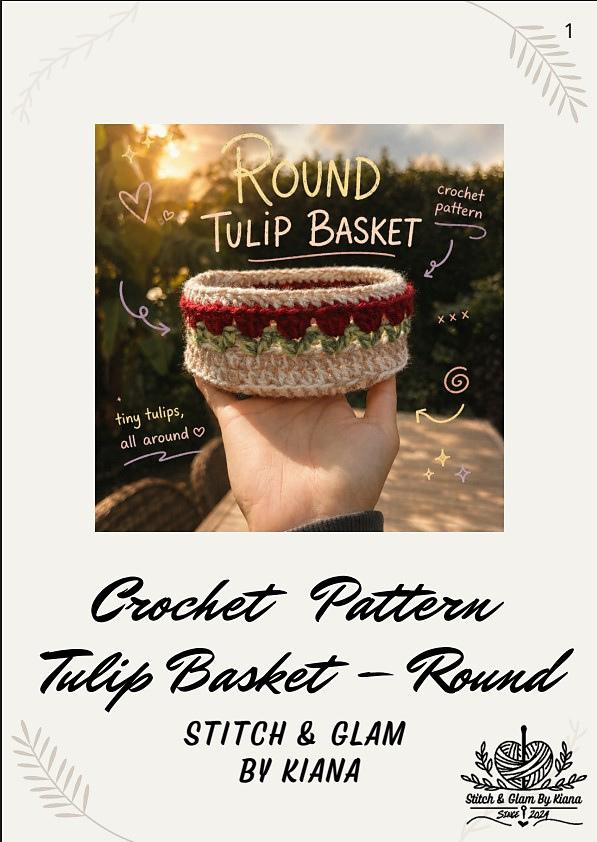 Round Tulip Basket