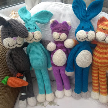 Big Floppy Bunny and Cat