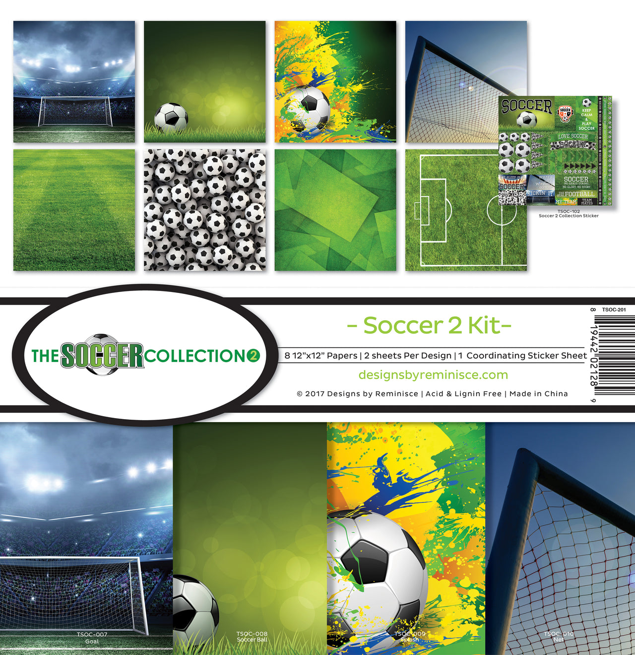 Reminisce Collection Kit 12"X12" - Soccer 2