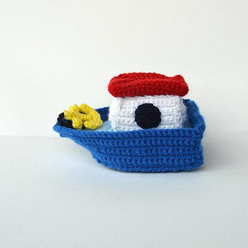 Boat Crochet Pattern, Boat Amigurumi, Boat with Anchor