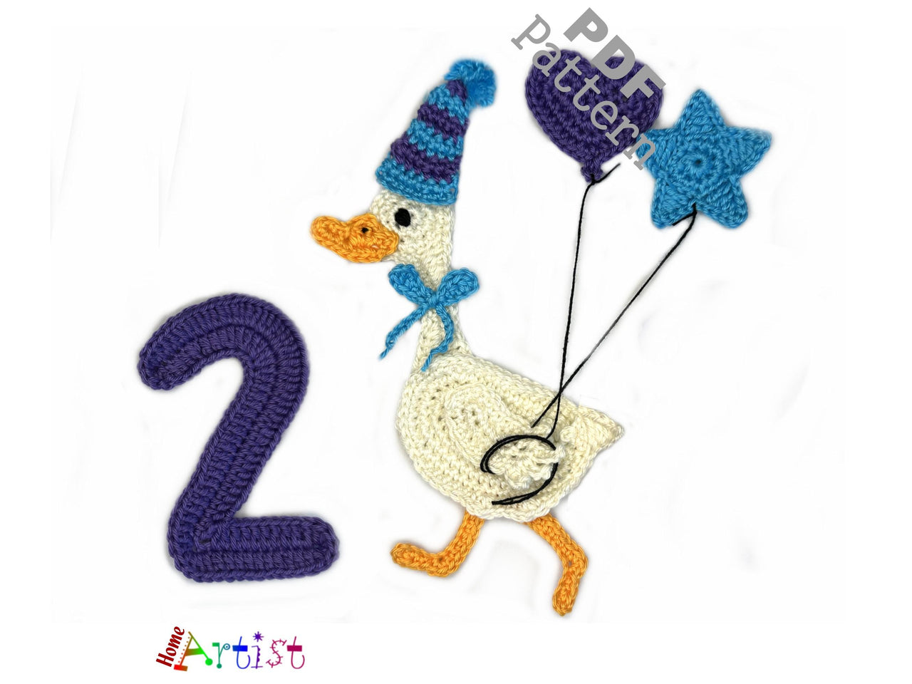 Crochet Animal Number 2 Goose