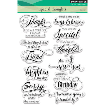 Penny Black Clear Stamps - Special Thoughts