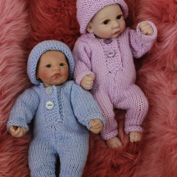 Knitting Pattern dolls all in one suite to fit 10"-12"doll #534