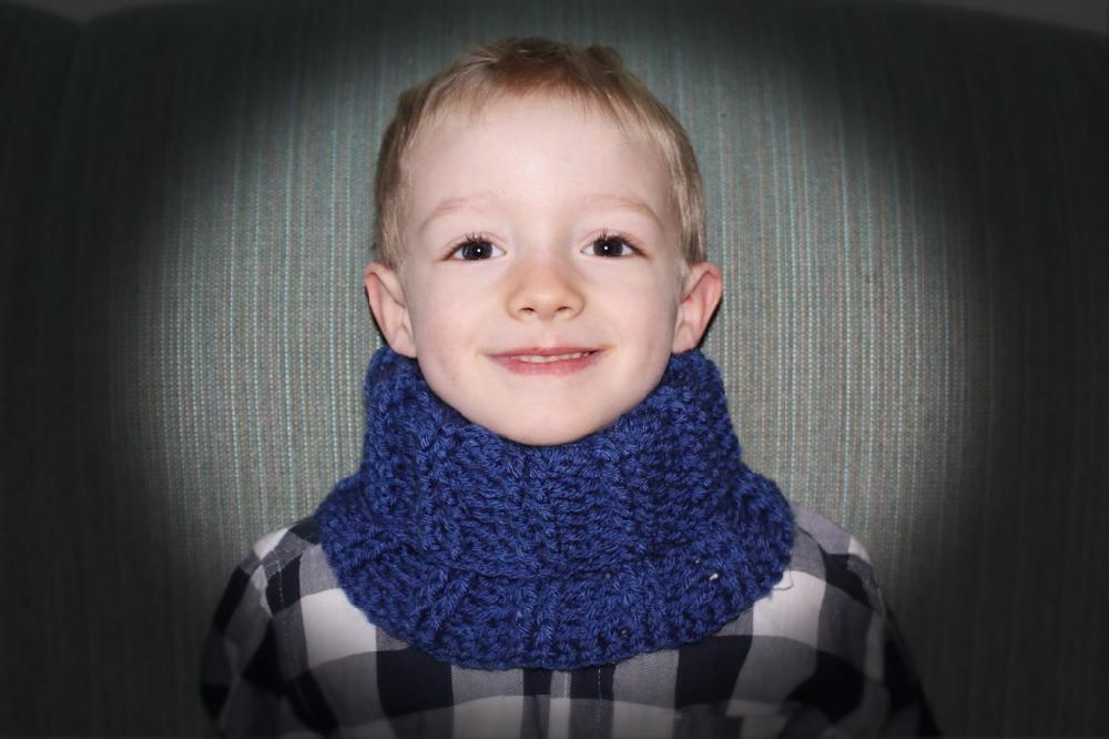 Ribbed cowl pattern