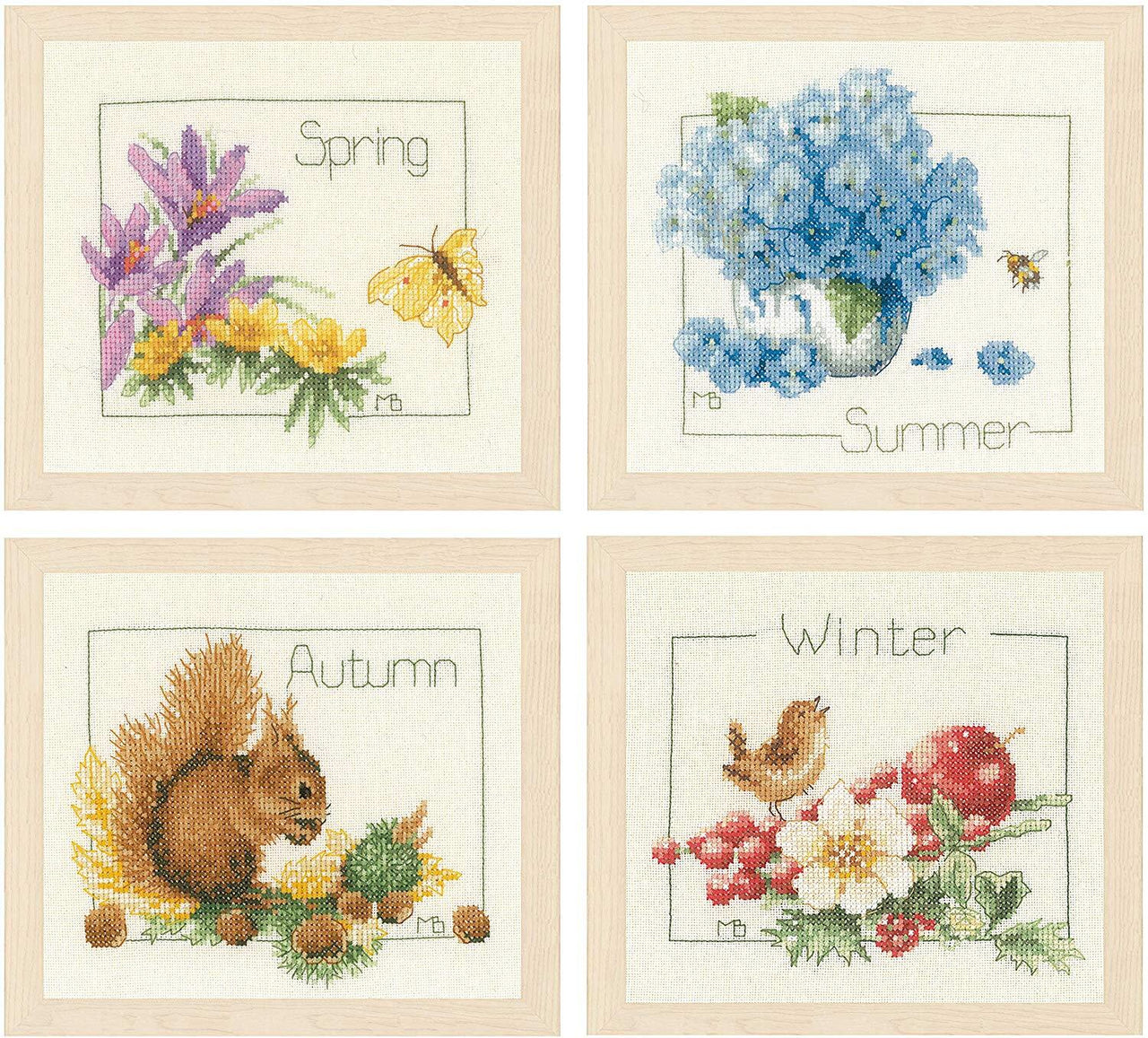 Lanarte Four Seasons Cross Stitch Kit