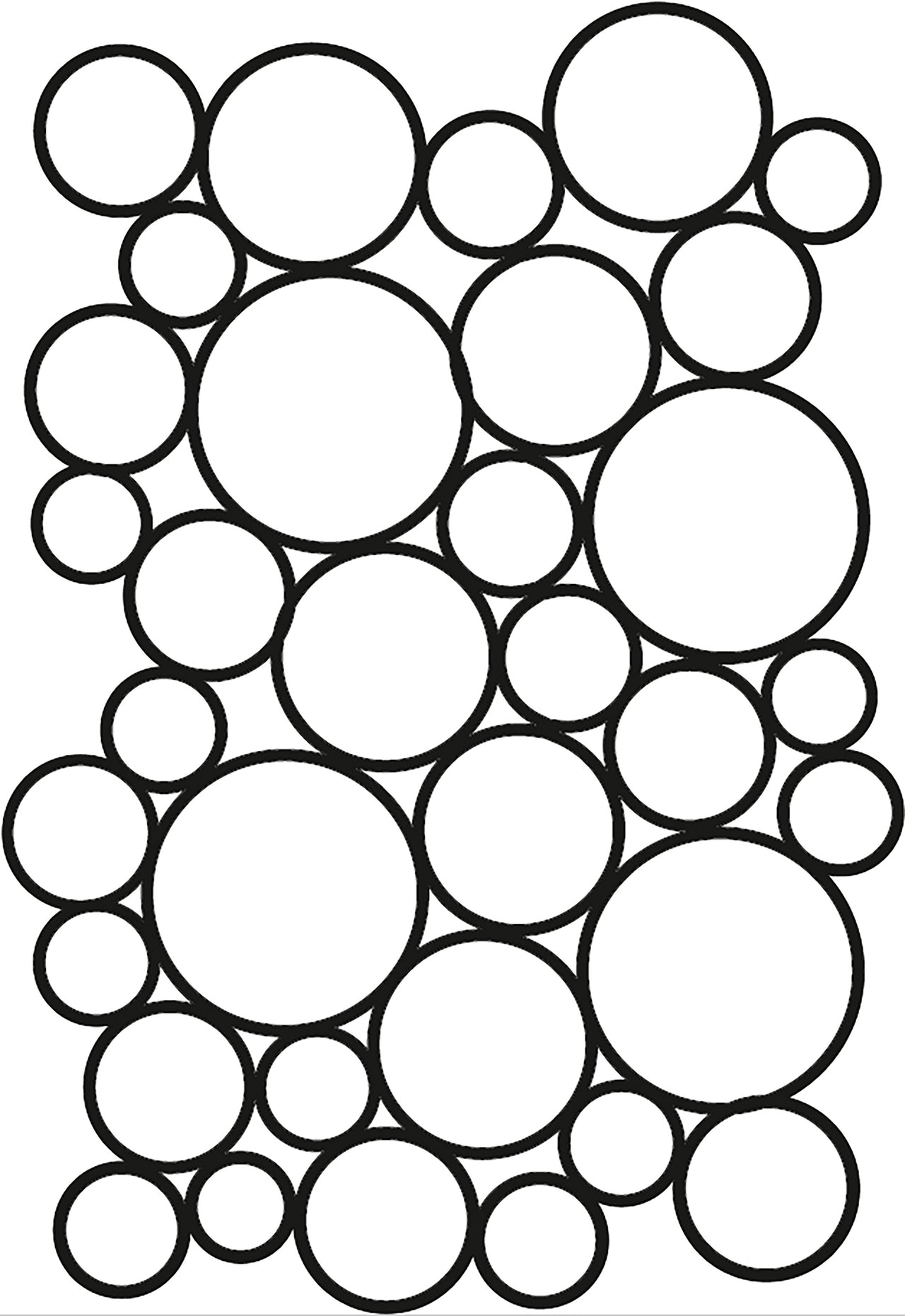 Creative Expressions A5 Stencil By Lisa Horton - Endless Bubbles