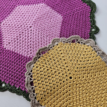 Peonia Doily and Coaster