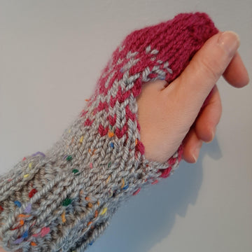 Pumpkin Spice Cowl and Mitts