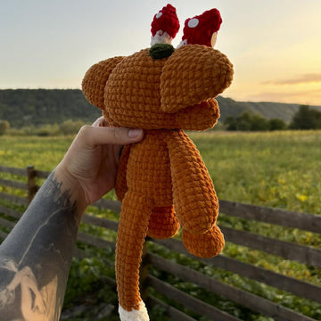 Forest Mountain Monster | Crochet Pattern | Mysterious creature with mushrooms on its head