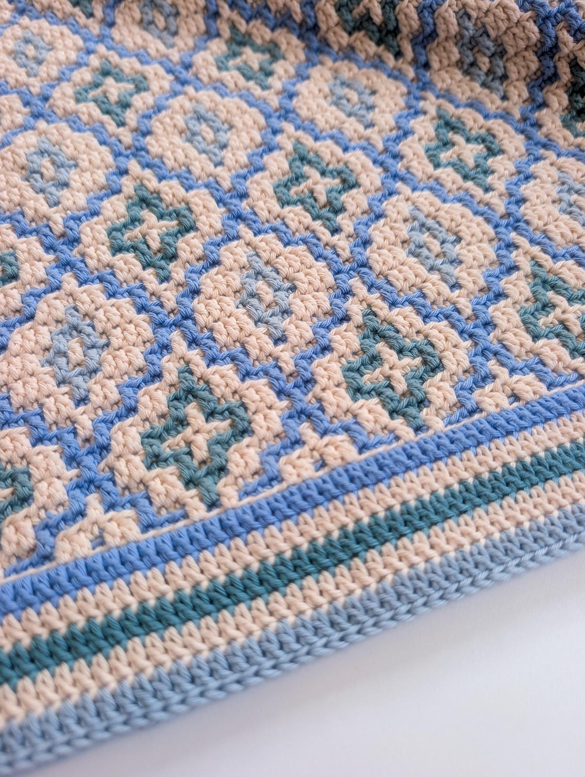 Sea Glass Mosaic Blanket
