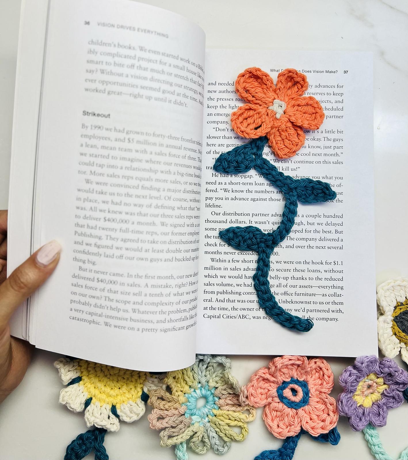 Petal Pages Crochet Bookmarks Collection
