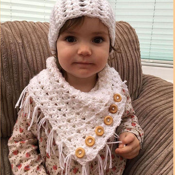 Crochet pattern childs adults  hat & neck warmer UK & USA Terms #401