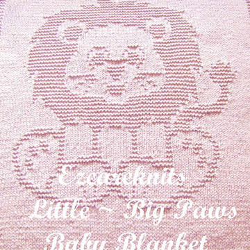 Little ~ Big Paws Baby Blanket