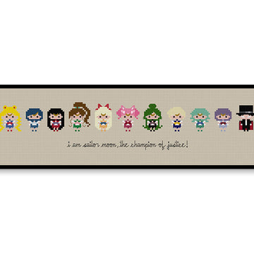 Sailor Moon Bite Size - PDF Cross Stitch Pattern