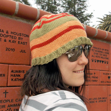 Autumn Striped Hat