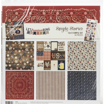 Simple Stories Simple Sets Collection Kit 12"X12" - Let Freedom Ring