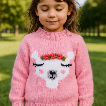 Llama Chunky Sweater