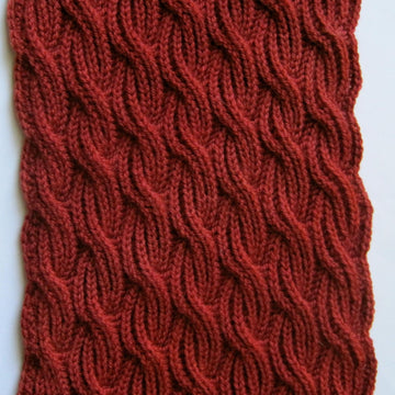 Brioche Cabled Turtleneck Scarf