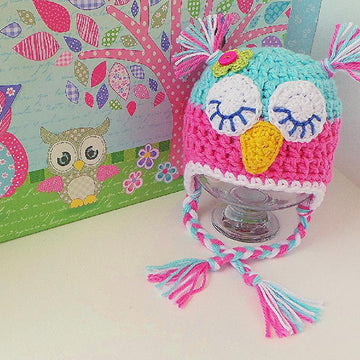 Crochet Owl Hat Pattern USA