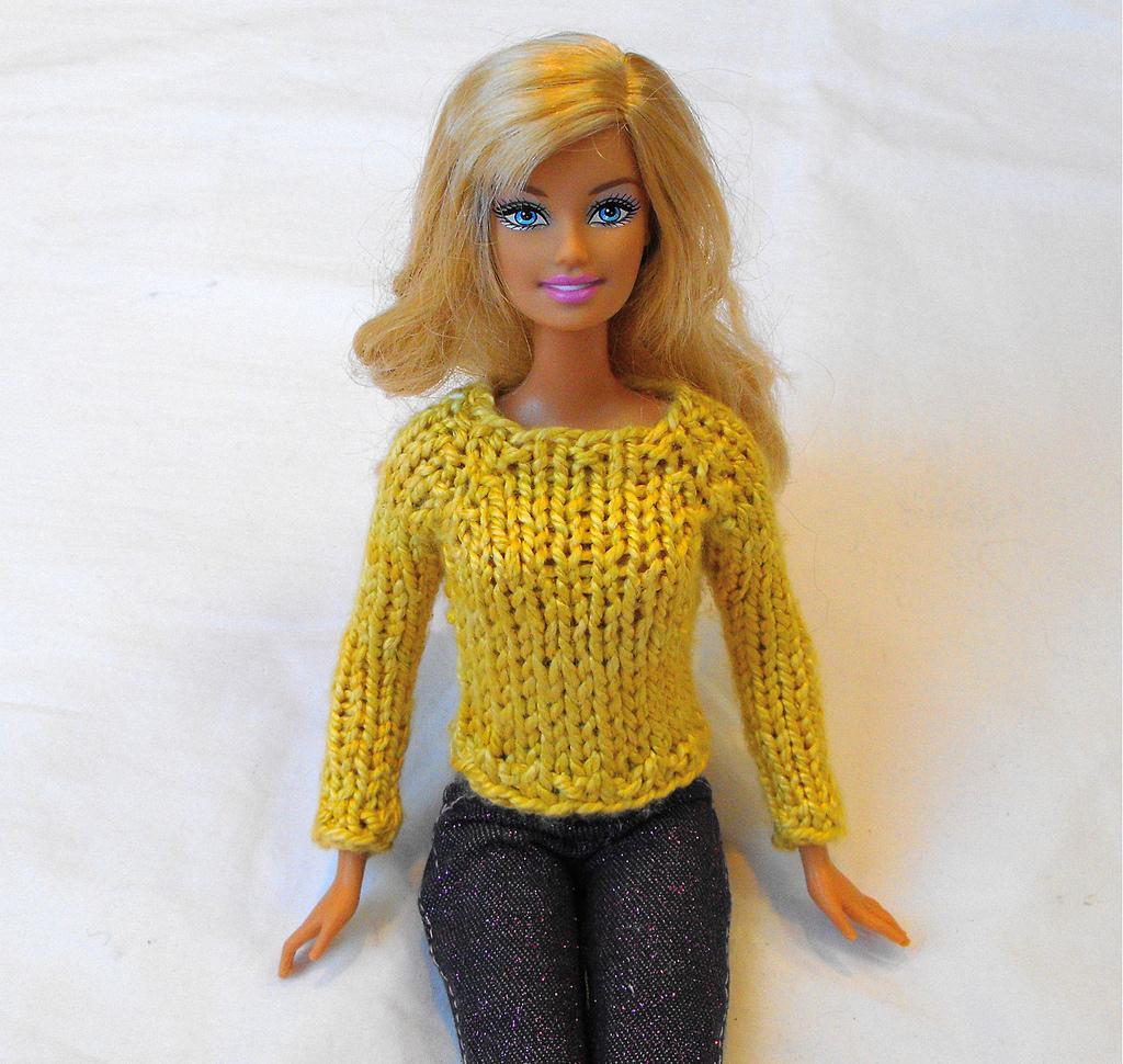 Barbie Simple Raglan Pullover OR Open-Back Sweater