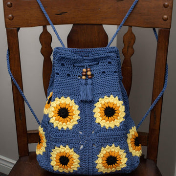 Sunflower Drawstring Backpack