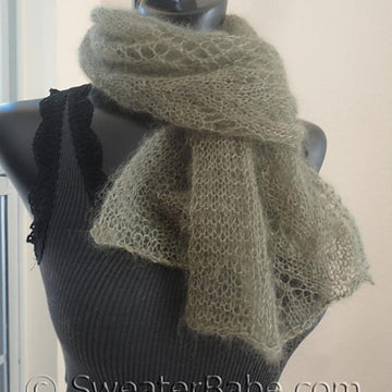 #154 Gossamer One-Ball Lace Scarf