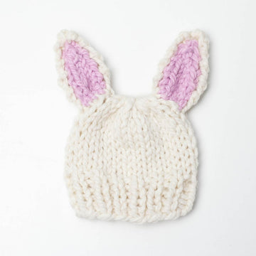 Two Tone Bunny Ears Hat Toque Winter Chunky Baby Children