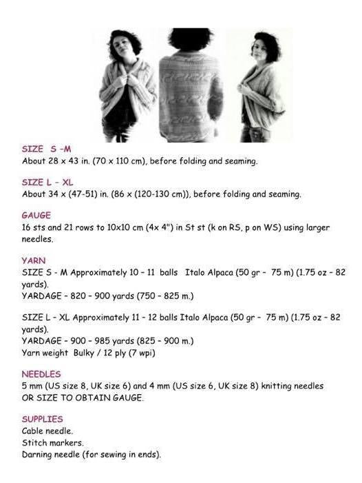 COCOON SHRUG – CARDIGAN